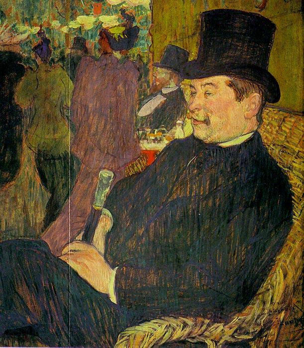  Henri  Toulouse-Lautrec Portrait of Monsieur Delaporte at the Jardin de Paris